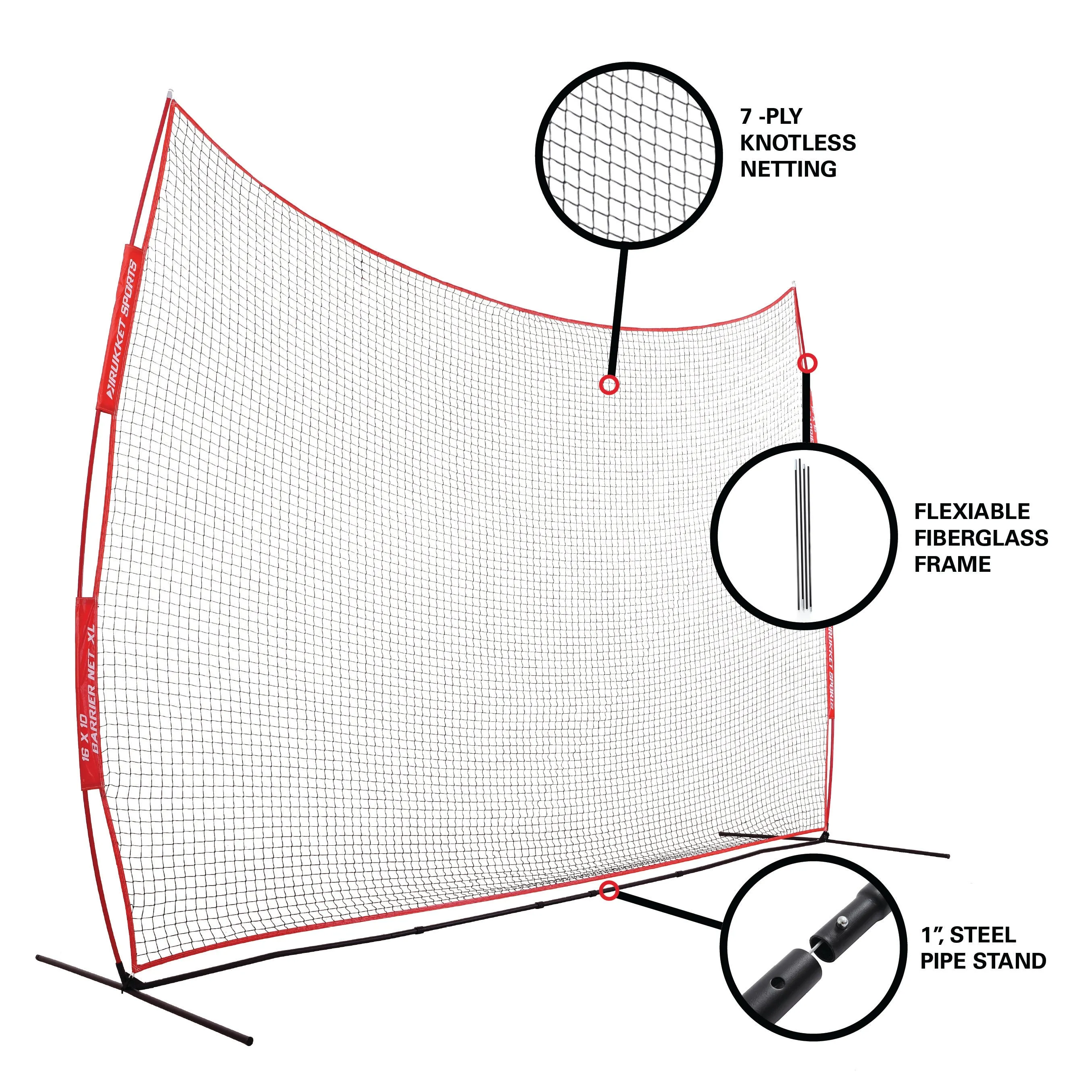 16x10 Multi-Sport Barrier Net XL | Rukket