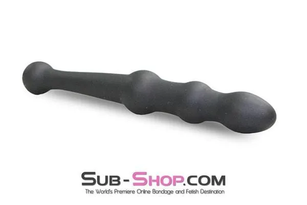 2715M      Mini Slim Beginner’s Double Ended Silicone Anal Dildo - LAST CHANCE - Final Closeout!