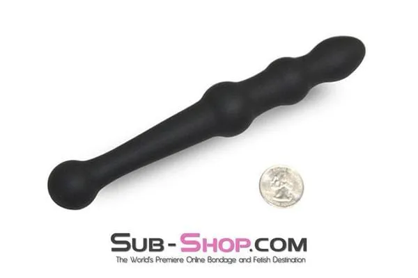 2715M      Mini Slim Beginner’s Double Ended Silicone Anal Dildo - LAST CHANCE - Final Closeout!