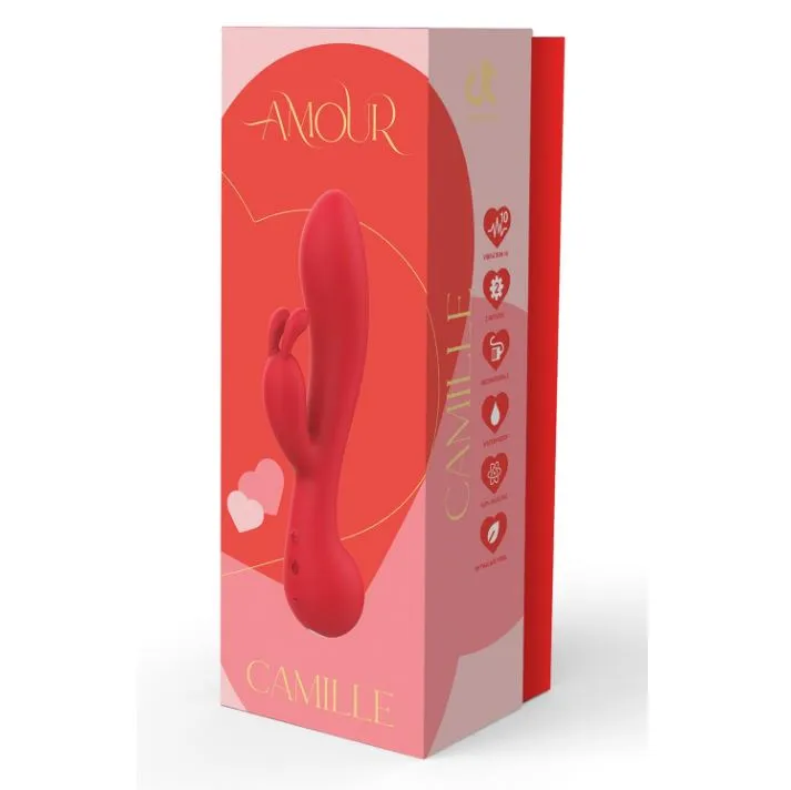 Amour Rabbit Duo Vibrator Camille Red