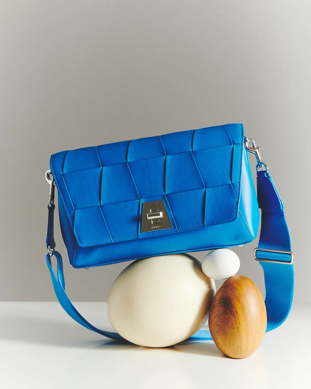 Anouk Day Bag aus geflochtenen Ledertrapezen