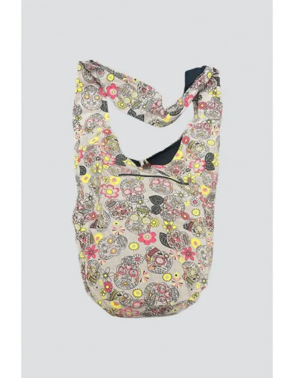 Bag - Cotton Skull Hobo Bag