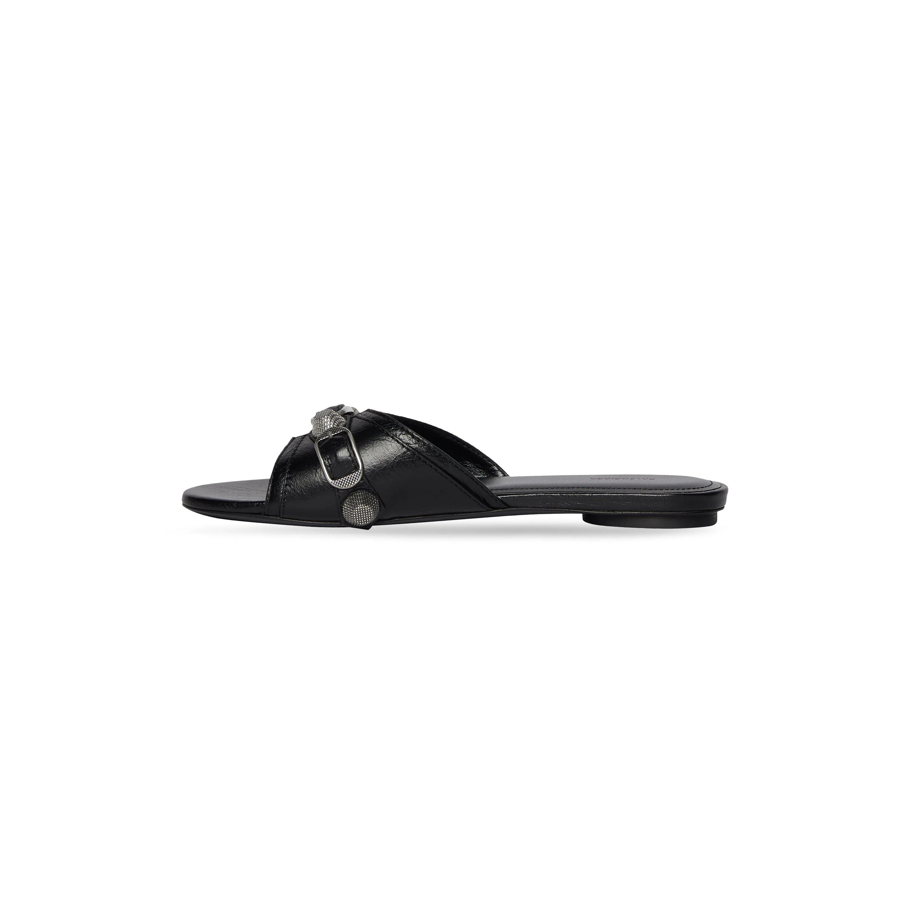 Balenciaga Womens Cagole Sandal In Black