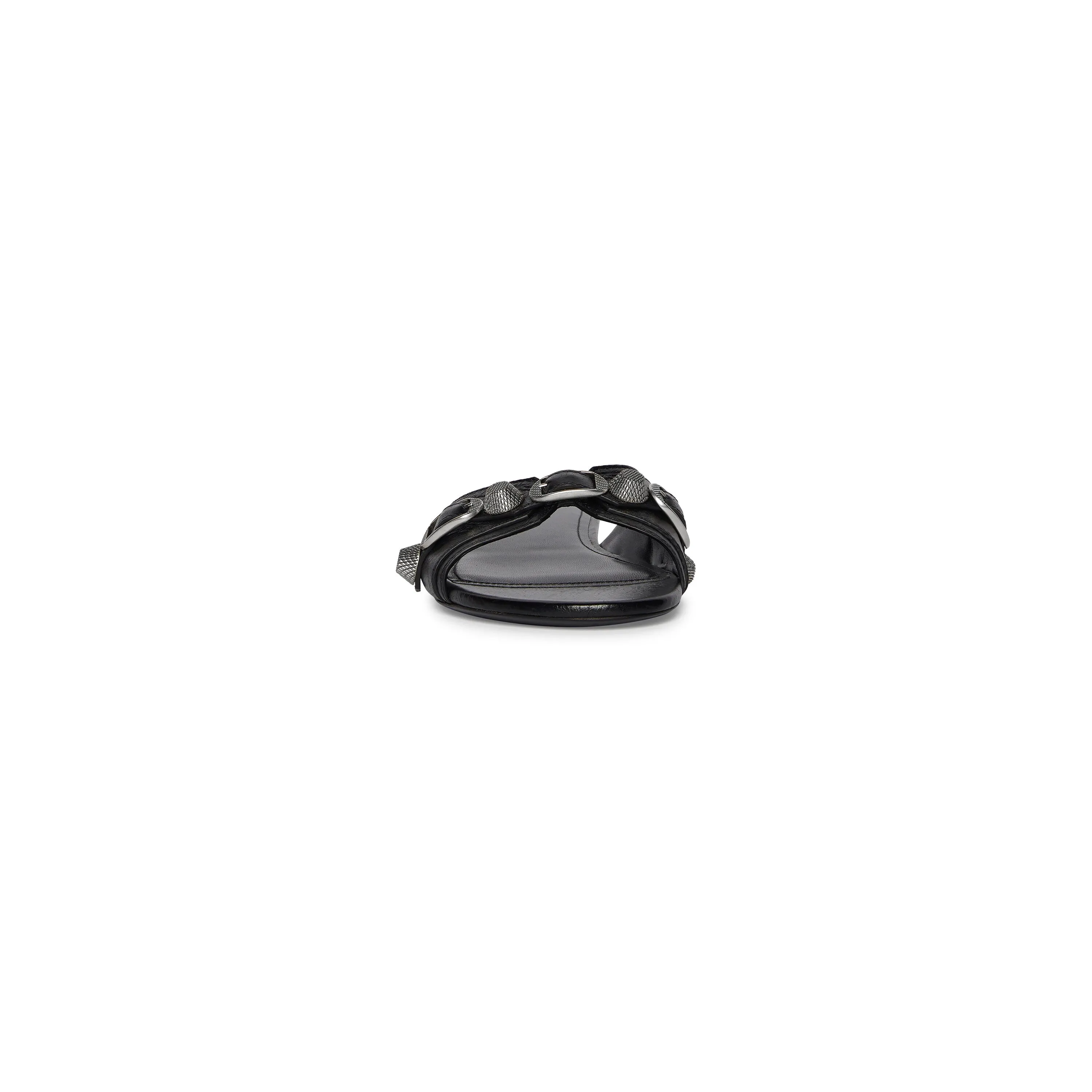 Balenciaga Womens Cagole Sandal In Black