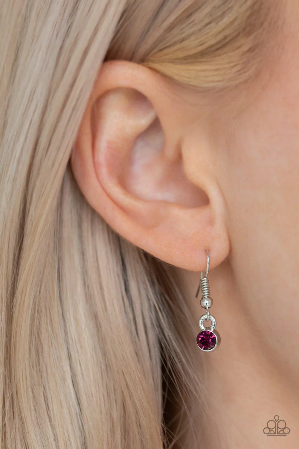 Bet Your Bottom Dollar Purple Rhinestone Necklace - Paparazzi Accessories