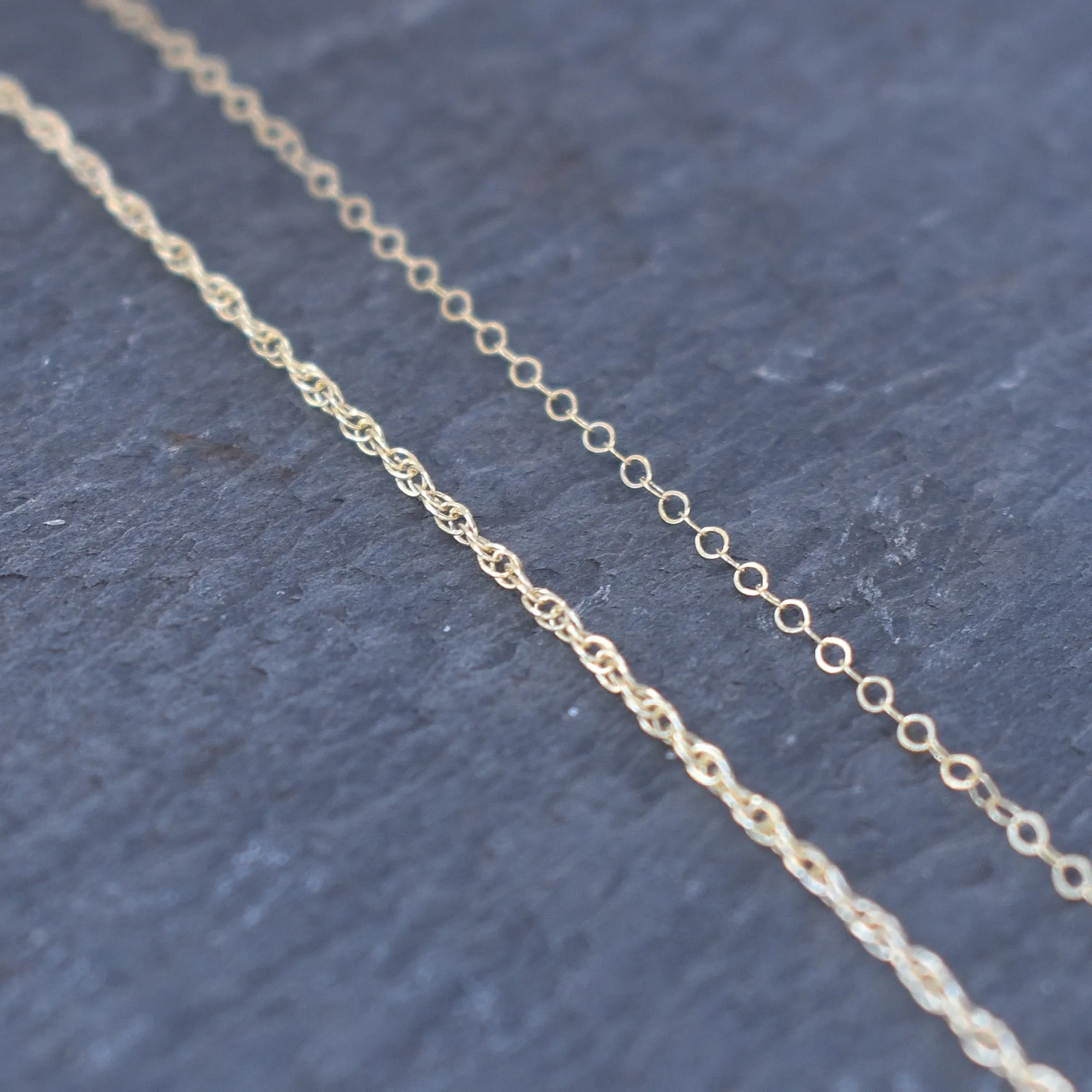 Crescent Moon Necklace with Small Pikake