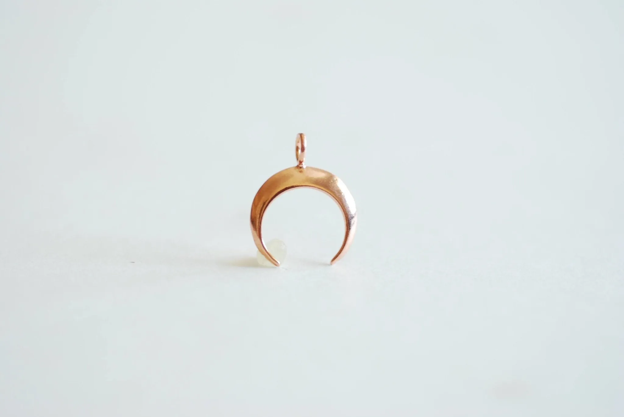 Crescent Moon Wholesale Charm Pendant- Choose Sterling Silver, Gold, Rose Gold, Half moon charm pendant, Crescent Moon, Tusk Charm, Moon Charm, 365