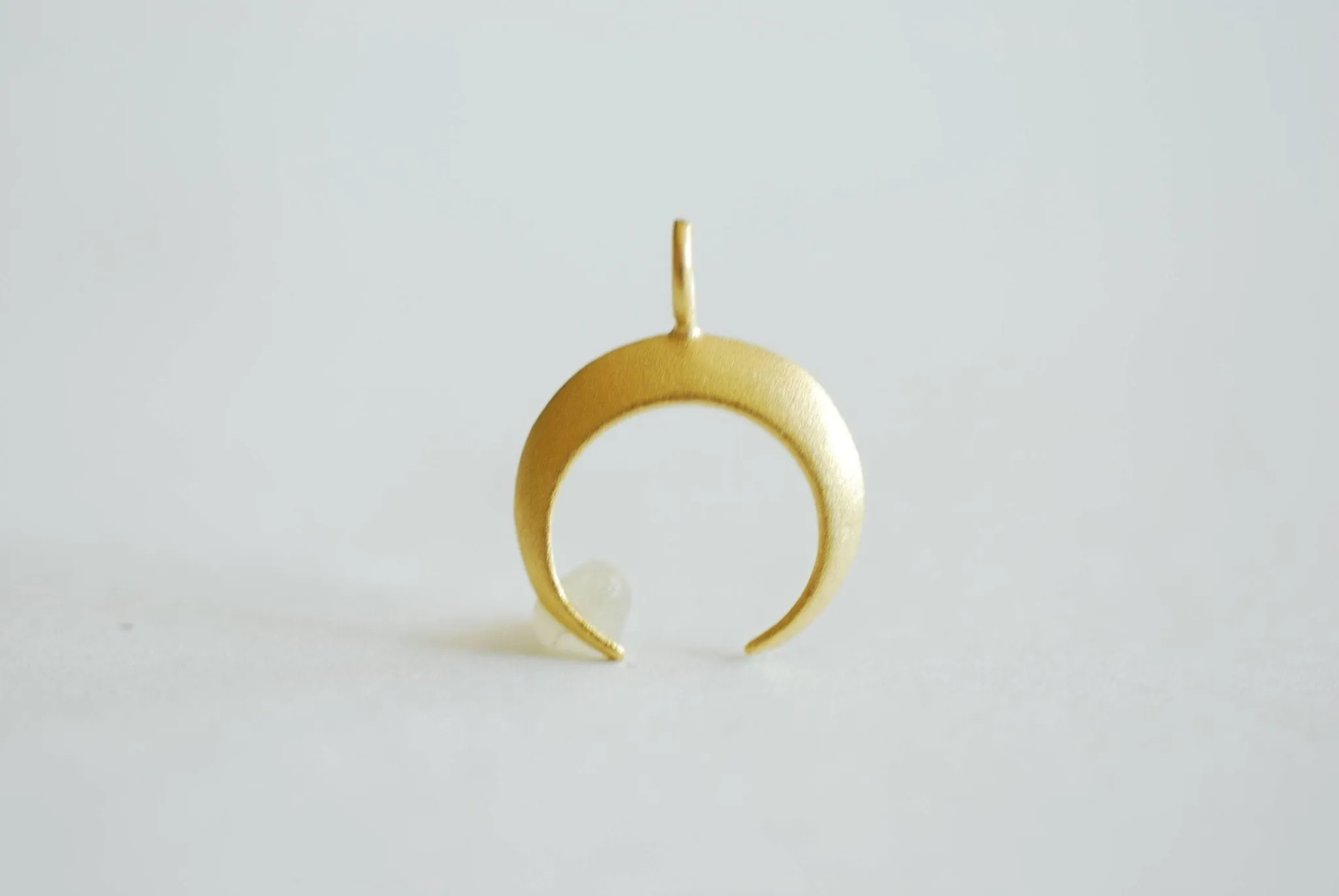 Crescent Moon Wholesale Charm Pendant- Choose Sterling Silver, Gold, Rose Gold, Half moon charm pendant, Crescent Moon, Tusk Charm, Moon Charm, 365