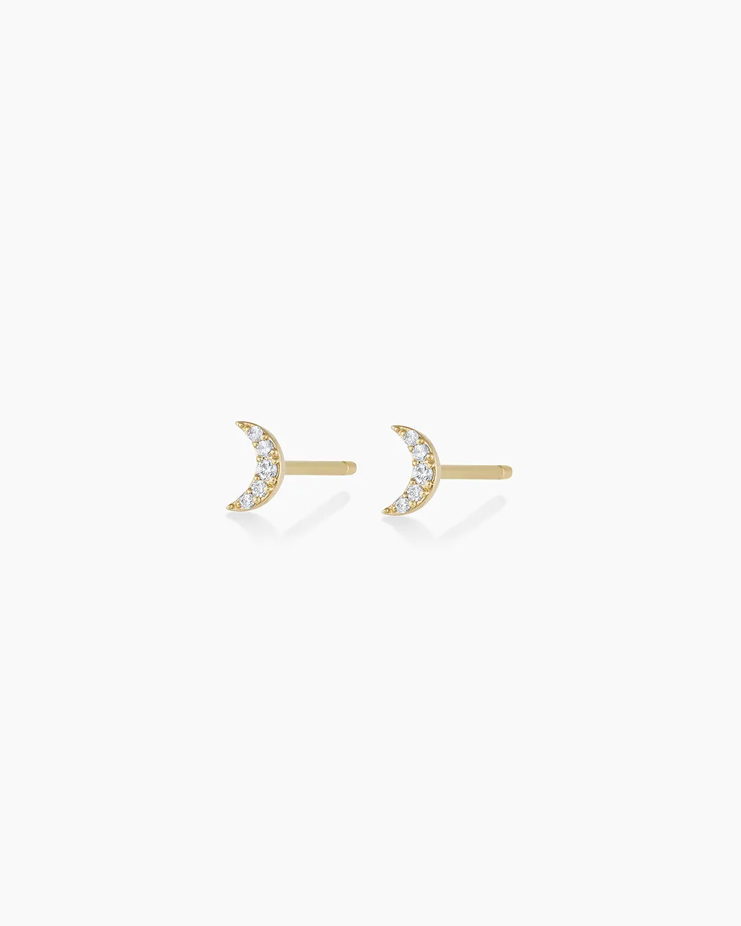 Diamond Crescent Studs