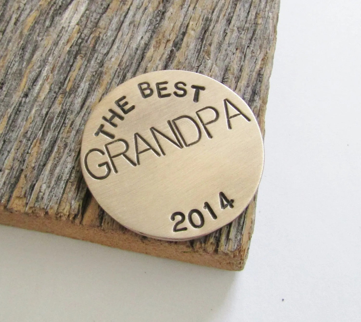 Grandpa Golf Gift Grandpa Ball Marker Golfing Putting Accessory for Golf Bag Custom Ballmarker for Grandparent Golf Marker Golf for Him Men