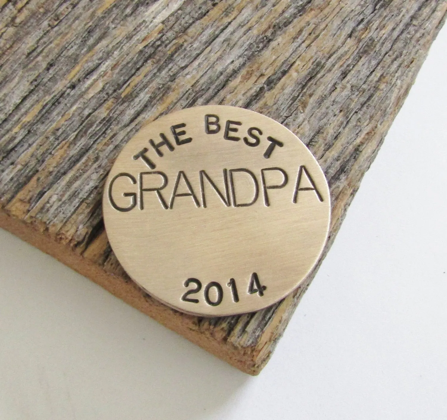 Grandpa Golf Gift Grandpa Ball Marker Golfing Putting Accessory for Golf Bag Custom Ballmarker for Grandparent Golf Marker Golf for Him Men