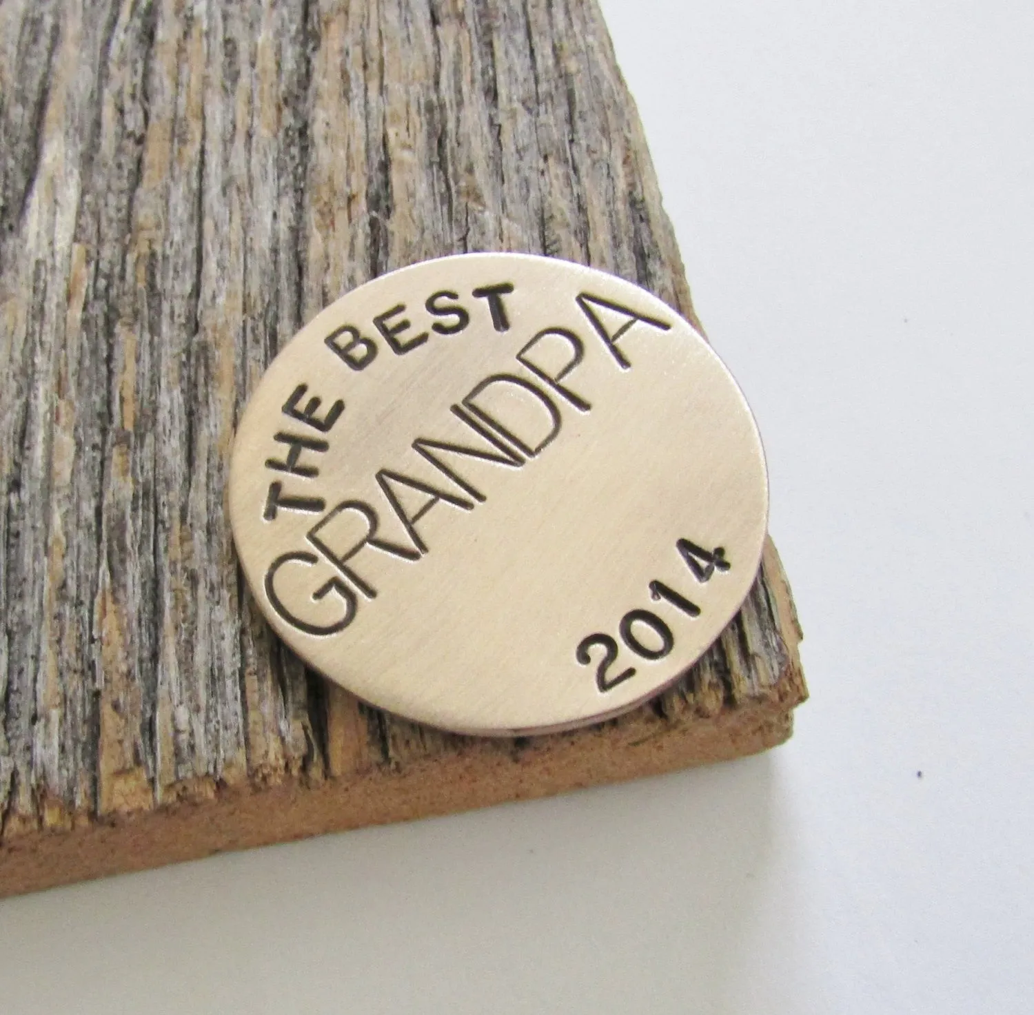 Grandpa Golf Gift Grandpa Ball Marker Golfing Putting Accessory for Golf Bag Custom Ballmarker for Grandparent Golf Marker Golf for Him Men