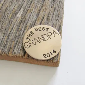 Grandpa Golf Gift Grandpa Ball Marker Golfing Putting Accessory for Golf Bag Custom Ballmarker for Grandparent Golf Marker Golf for Him Men