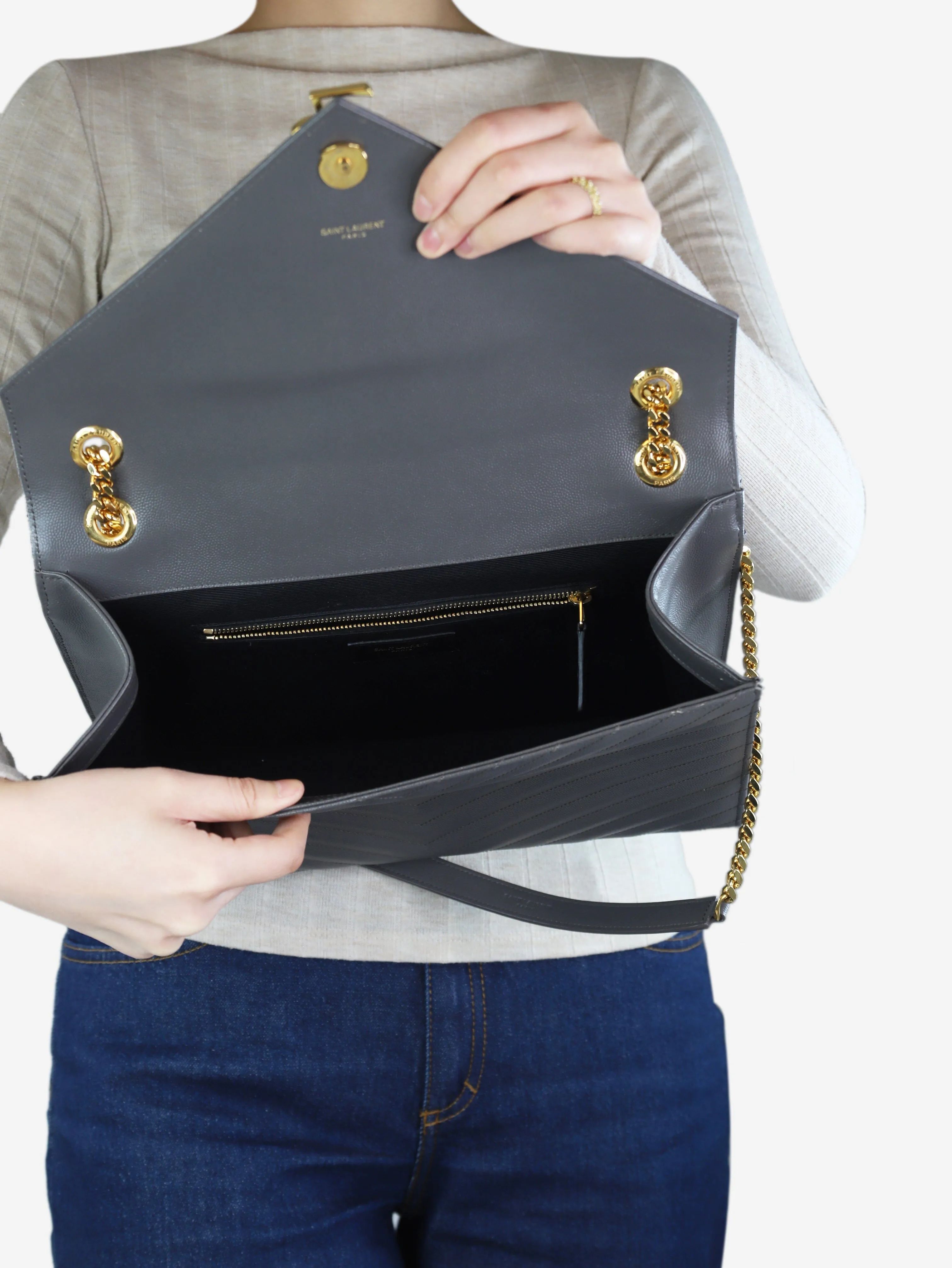 Grey Monogramme Satchel bag