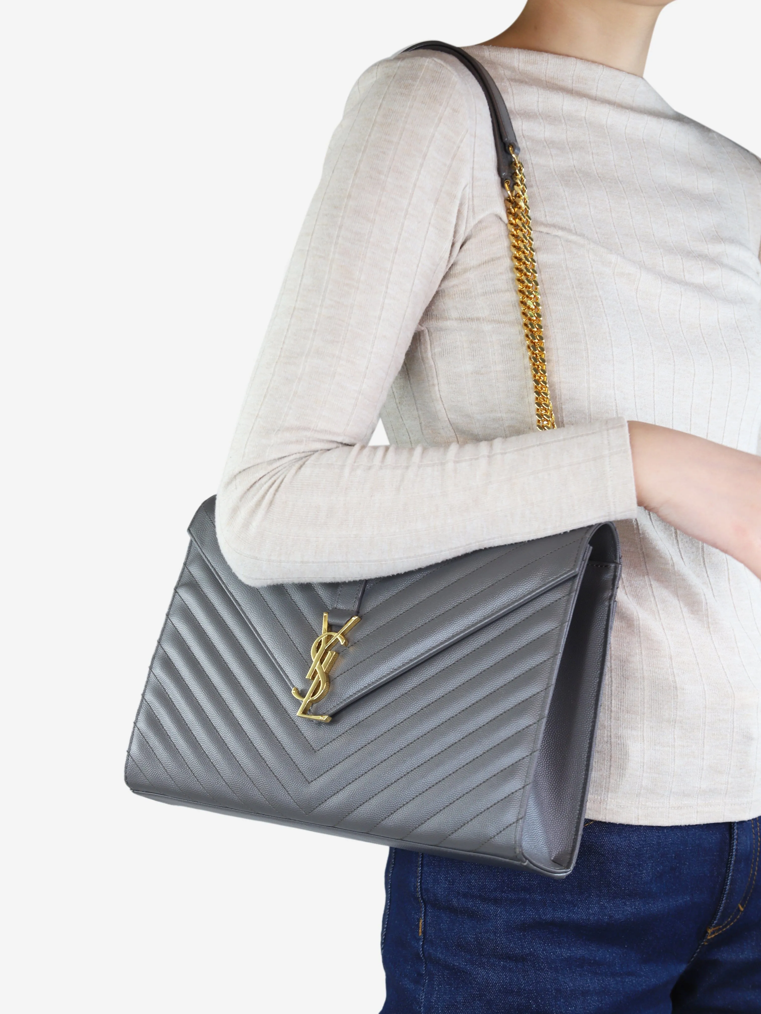 Grey Monogramme Satchel bag