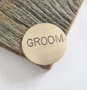 Groom Golf Ball Marker for Groom's Gift Wedding Gift Junior Groomsman Bronze Ball Marker Golf Favors Golf Outing Swag Bag Ideas Golfing Men