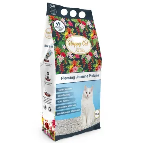 Happy Cat Bentonite Dust Free Clumping Cat Litter - Pleasing Jasmine Perfume Scent - 10L