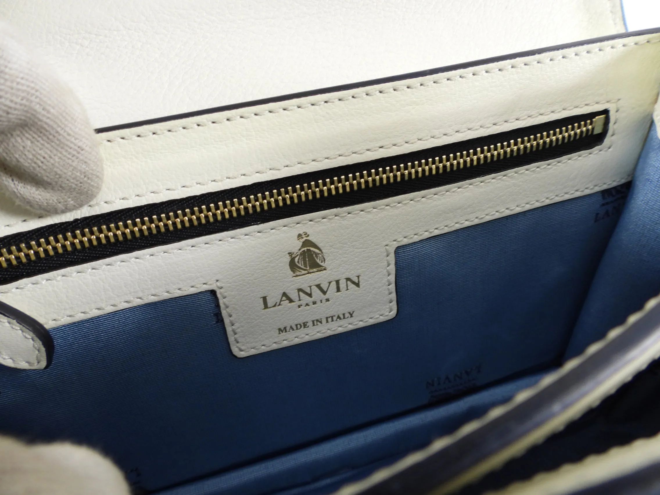 Lanvin Black White Graffiti Print Jiiji Shoulder Bag