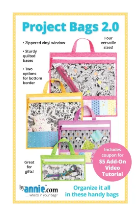 Project Bags 2.0 from By Annie (Printed Paper Pattern)