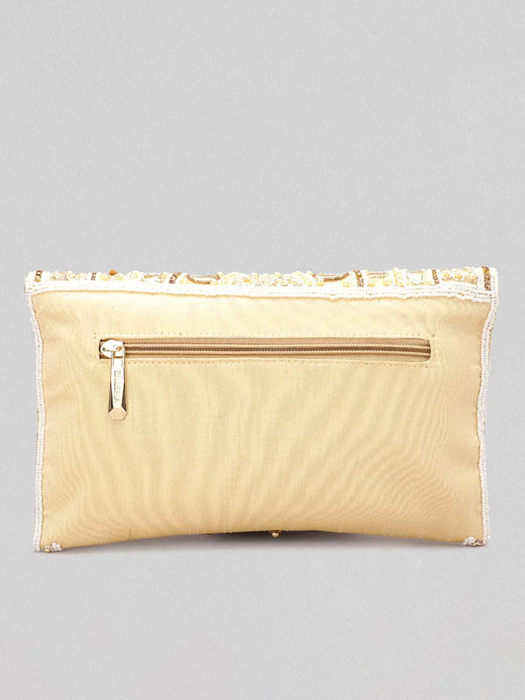 Rubans Off White Gotta Patti Hand Bag