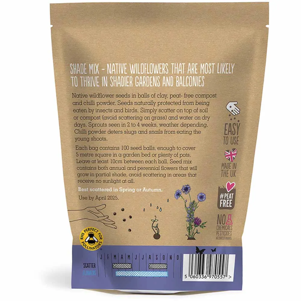 Seedball Wildflower Grab Bag - Shade Mix