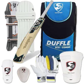 SG Eco Duffle Kashmir Willow Full Cricket Kit
